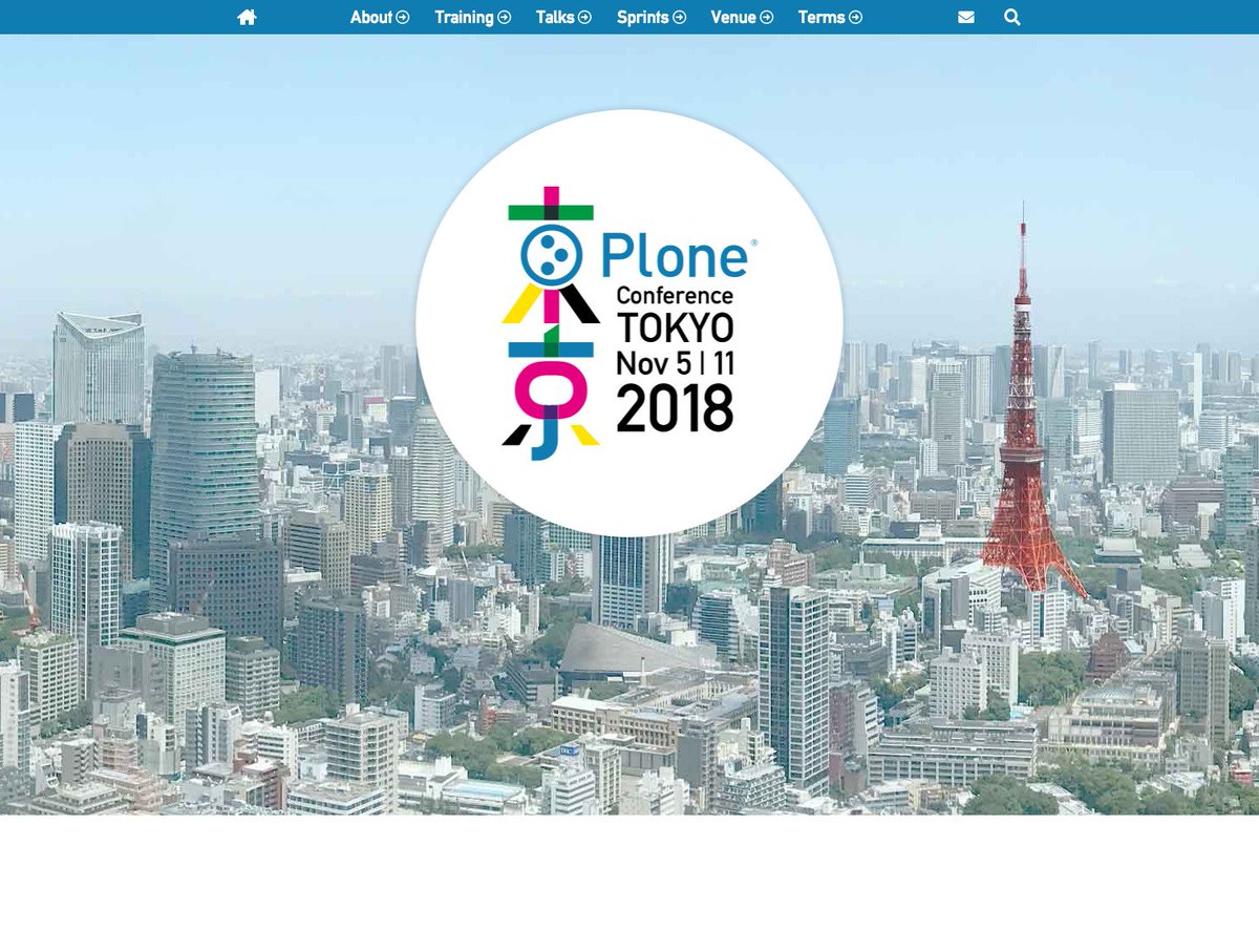 ploneconf's tweet photo. Registration is open! Also: details on the 2018 Tokyo sponsorship program, and on getting to the venue. The call for talks is coming soon – #Plone https://t.co/vUa5hxMiAo https://t.co/rnOJaoYG4F