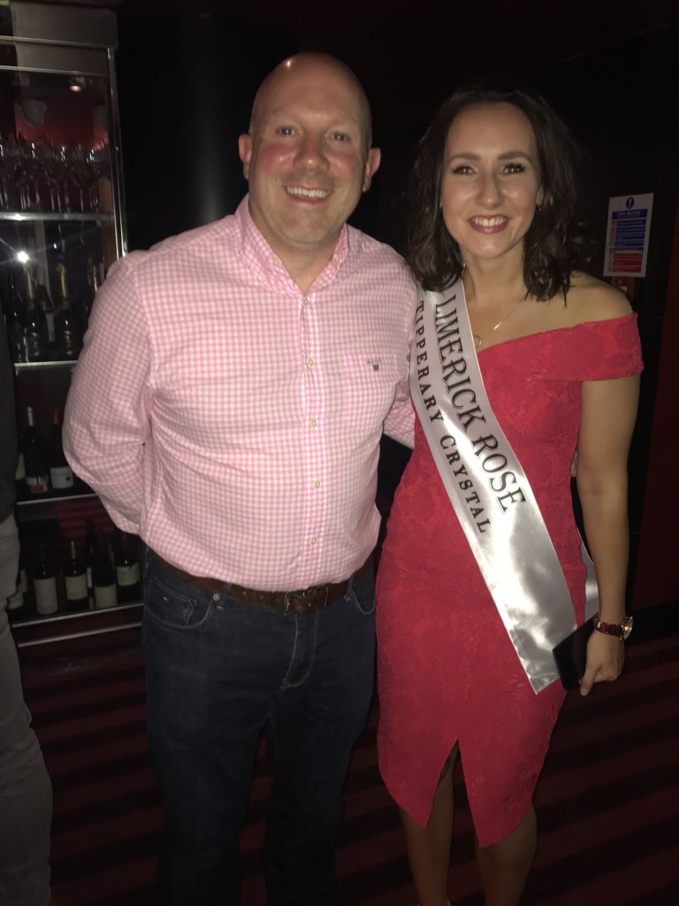 GCLuimnigh's tweet photo. Áthas an domhain orainn a bheith i láthair cóisir do Rose of Tralee Luimnigh, Hazel Ní Chathasaigh - iar-scoláire @modhscoil &amp; Gaelcholáiste Luimnigh anocht in @LtdFindlater @LimClareETB @LimerickRoseCen @daithi_ose @Gaeloid @senatormbyrne https://t.co/Cap3pLqT0v