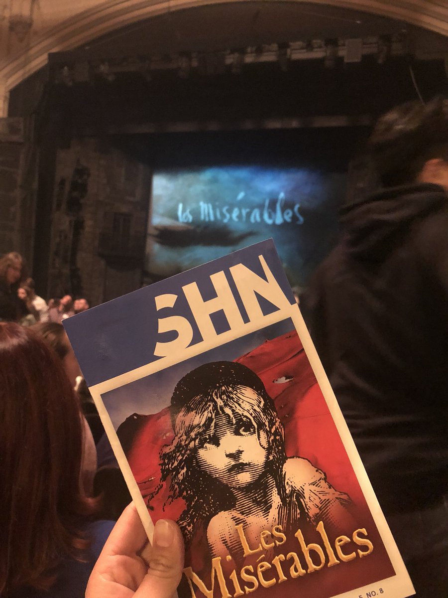 If you have the chance, go to watch Les Miserables play in San Fran It’s totally amazing, you will cry couple of times and you can really feel the feeling with live music #lesmizsf #orpheumtheatre