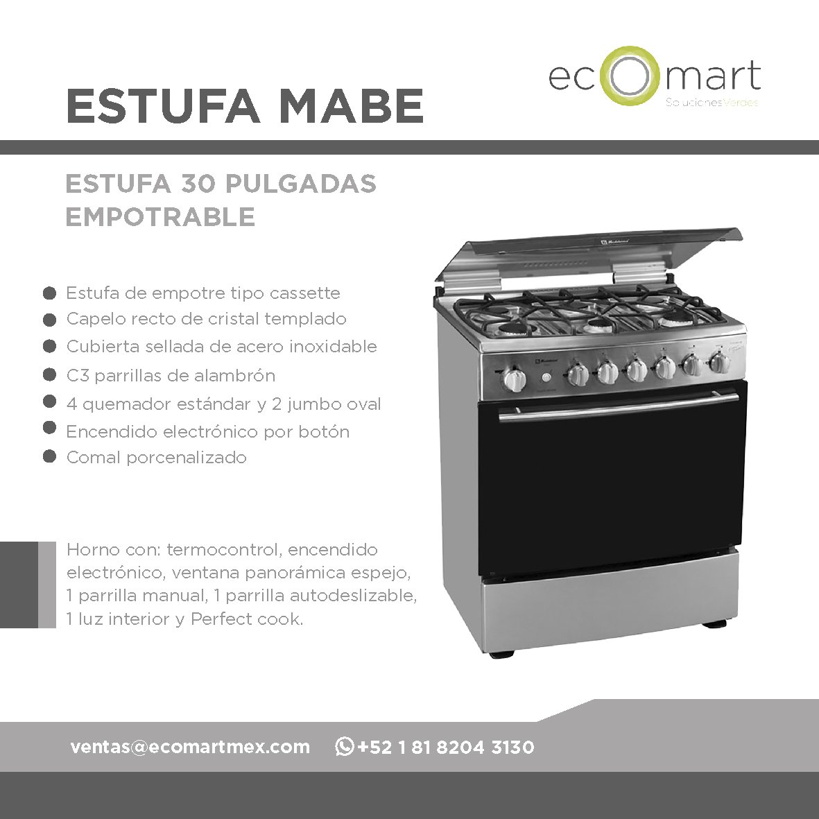 GRUPOECOMART's tweet photo. Pregunta por las marcas que manejamos y cambia tu estufa 😉 #HipotecaVerde #Ecotecnologías #Constructoras #Nama #Ecocasa #Mejoravit #EnergíaSolar #EnergíasRenovables #LíneaBlanca #Electrodomésticos #Crédito #AsesorHipotecario #AsesorInmobiliario #Vivienda #Ecomart #estufa https://t.co/F3sYMAVQhw