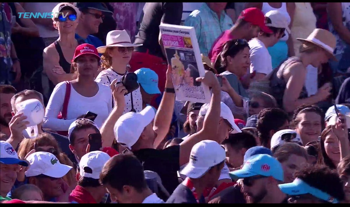 DjokovicUk's tweet photo. Team Djokerson lost their QF match tonight, but that didn’t stop the fans going wild for Nole’s autograph! One guy was making such a noise and was so happy when Nole signed his big photo, he was showing it off to everyone 😆 #NoleFam #FansGoWild https://t.co/upSUG327Qp