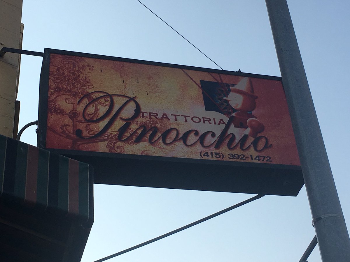DebLaughton's tweet photo. At my FAVORITE restaurant in San Fran...Pinocchio’s in North Beach Little Italy!
#Columbus #ItalianThing #food #friends https://t.co/tMjZkIIU7o