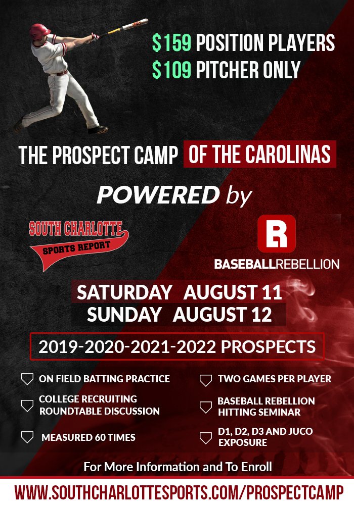 SCSportsReport's tweet image. Looking forward to seeing all the prospects and college coaches in the morning at the Prospect Camp of the Carolinas at Providence HS.   @BRrebellion @SCSportsReport ready to show you guys off !