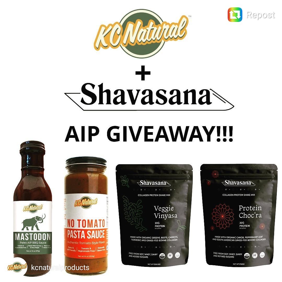 KCNaturalPaleo's tweet photo. AIP giveaway. Follow us on Instagram at @kcnaturalproducts for more info on how to win + info a/b an exciting new launch from Shavasana Foods. #AIP #aippaleo #aipdiet #aipfriendly #autoimmunepaleo #autoimmuneprotocol #nightshadefree #nomatosauce #tomatofree #collagenprotein https://t.co/nwQCadTkrw