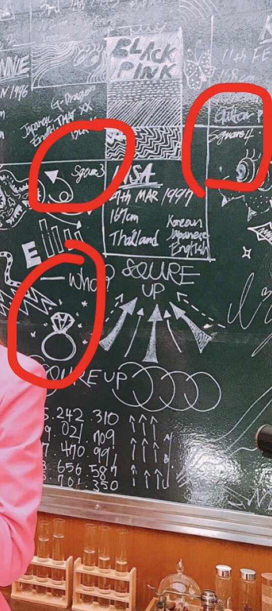 KJNAMB's tweet photo. Aren’t we gonna talk about these the fact that we have #Square3 and #Square4 write and who is married ? And the little butterfly and also who understand the little smiley with the letter ! HELP ME @ygofficialblink #BLINK https://t.co/pHVKzg10yK