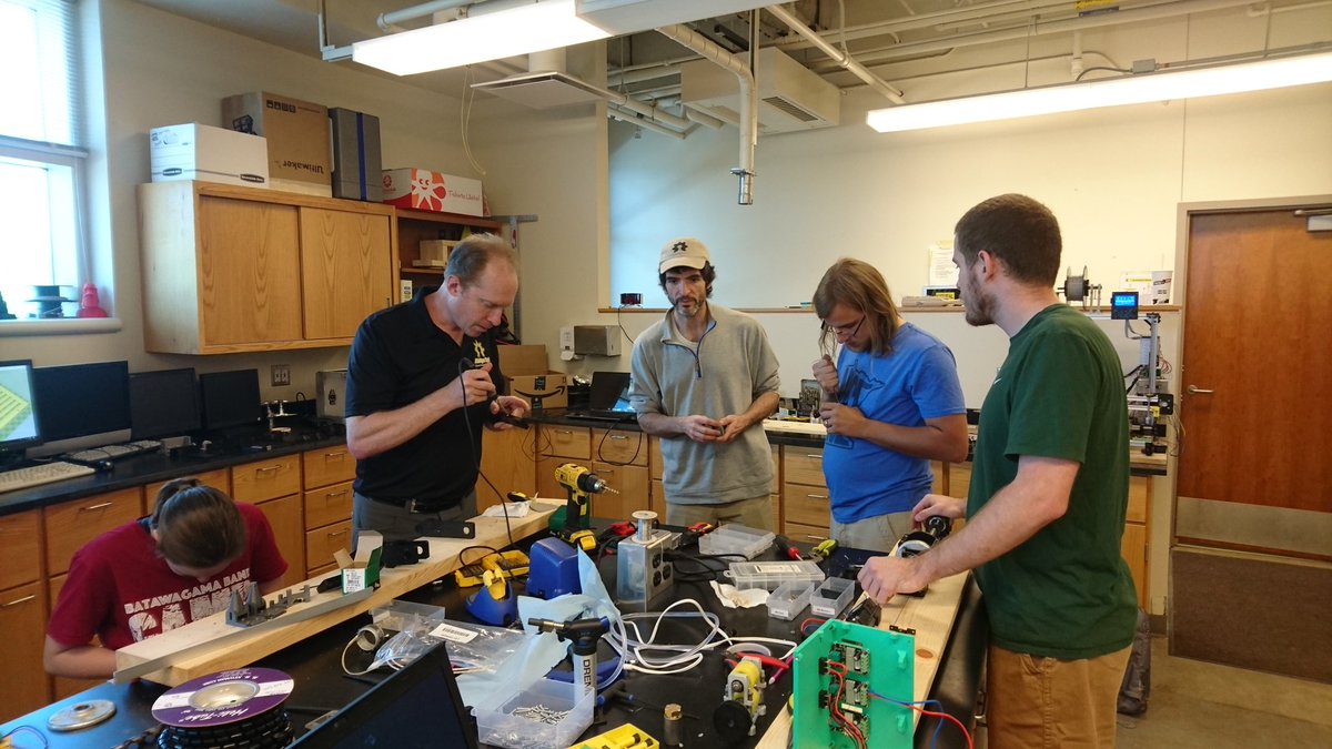 Iqy01's tweet image. Such an awesome time with @ProfPearce and his team finishing a #recyclebot build and meeting @OpenCircuitIns and @OSEcology gurus! How time flys but collaborative experiments coming up to #recycle waste plastic with #opensource tech. You guys rock! @deakinresearch @3DPrint_com