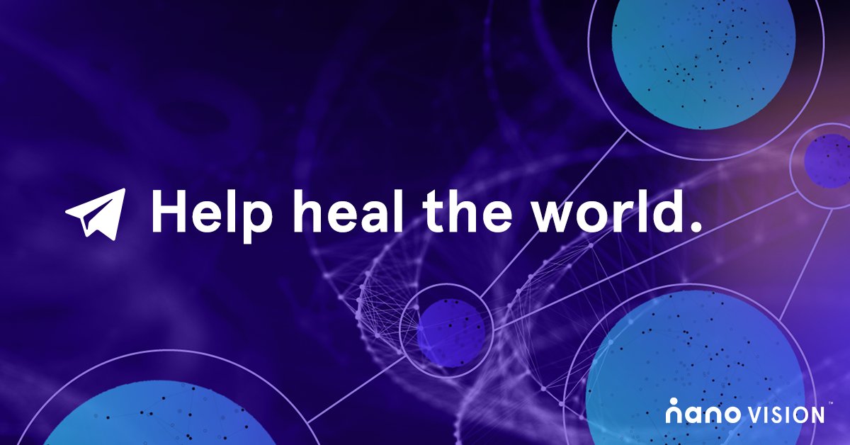Join our #Telegram group for an interactive discussion on how we're using blockchain, AI, and edge-computing to heal the world.

Join here -> t.me/nanovisionoffi… …

#Crypto #Blockchain #Healthcare #AI