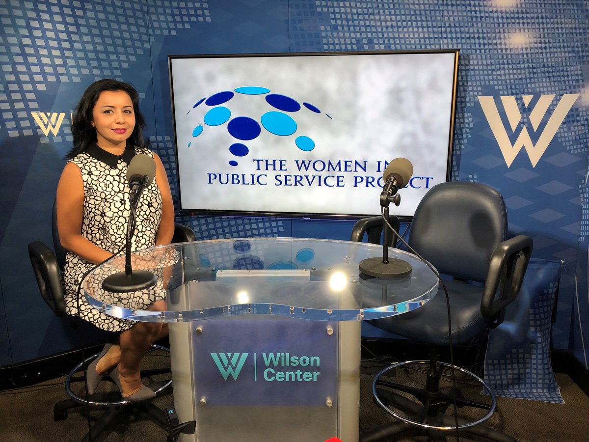 Navbahor's tweet photo. Love interviewing people but I know it is hard to be interviewed. Here I  am on that seat, talking to #SheIsOne @TheWilsonCenter @WPSProject this  morning. #WomenInMedia #Gender #Uzbekistan #CentralAsia Will  share the podcast when it is out here:  https://t.co/BbfLl2rtM7 https://t.co/IDvrgMaiHk