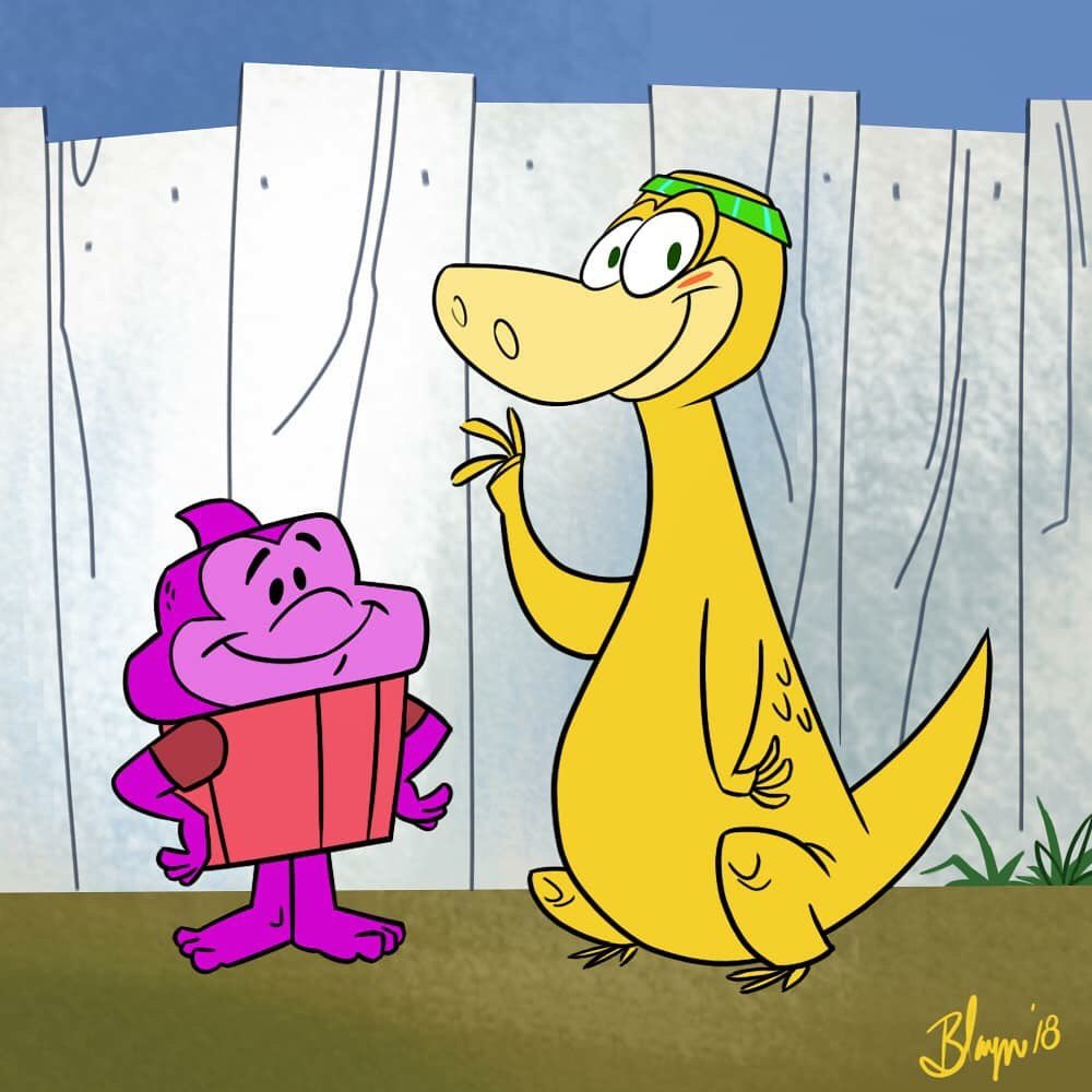 Film_Girl3333's tweet photo. A fun #AnimationMashup by Blayne Burnside honouring Cupcake and Dino just makes my heart happy. @eboli_pedro #NetflixStyle #HannaBarberaStyle  #Mashup #CupcakeandDino #CoolArt  #SixtiesStyle https://t.co/FJqRhzyjrz