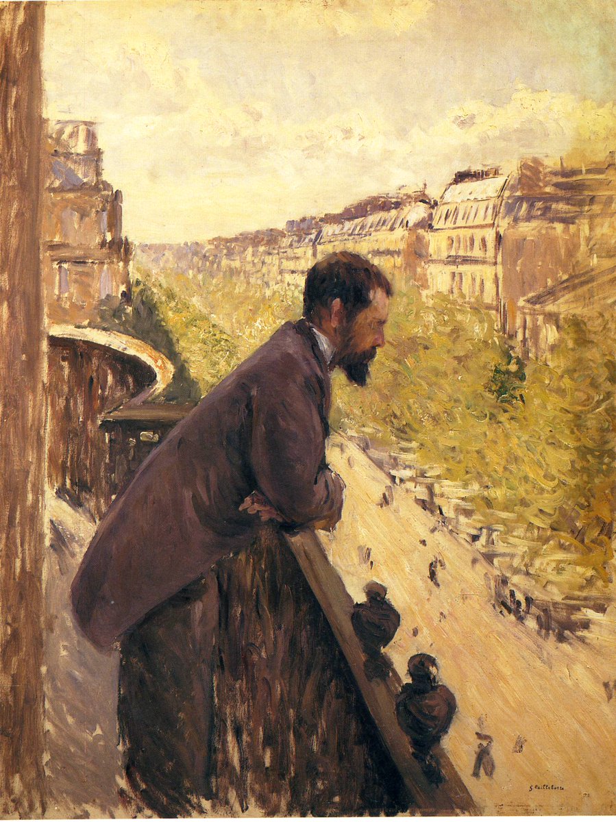 art_caillebotte's tweet photo. Man on a Balcony https://t.co/jwPqotYt5I #wikiart #impressionism https://t.co/X8fAgePWrK