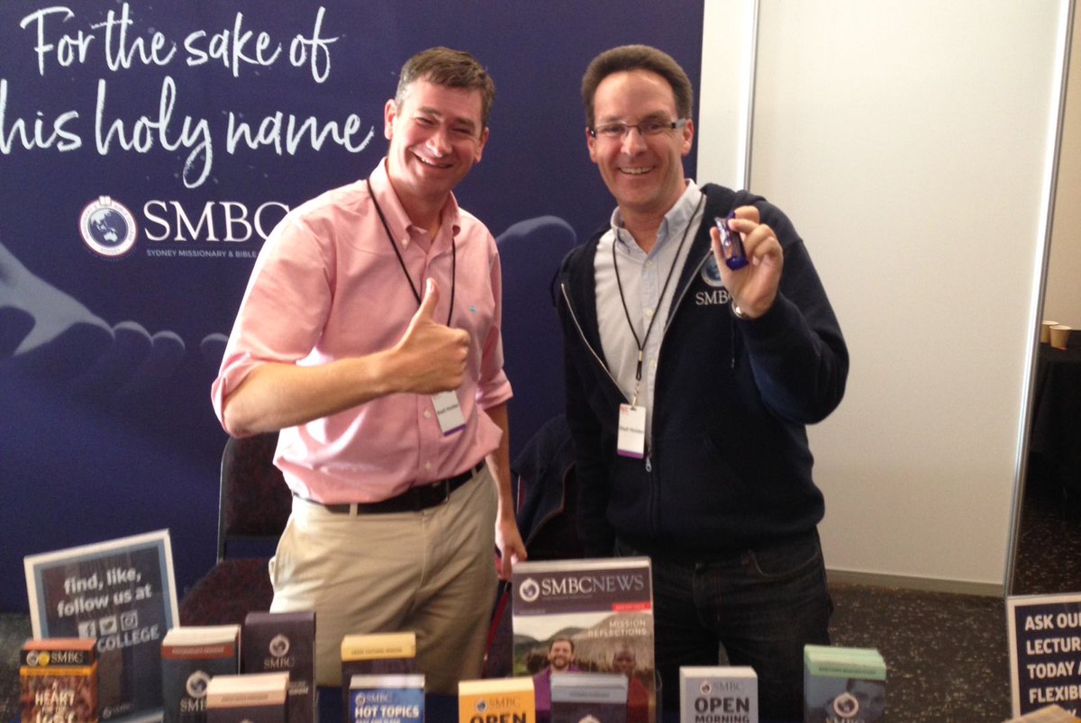 SMBCollege's tweet photo. @basecampmen is a sell out today! Our lecturers - Ian Maddock &amp; Alan Thompson - are looking forward to a great day of talks from Paul Tripp &amp; Mal Gill &amp; chatting with you about our flexible study options. Drop by our stall for a friendly hello &amp; some nice freebies! #Basecamp18 https://t.co/TcavhzkegP
