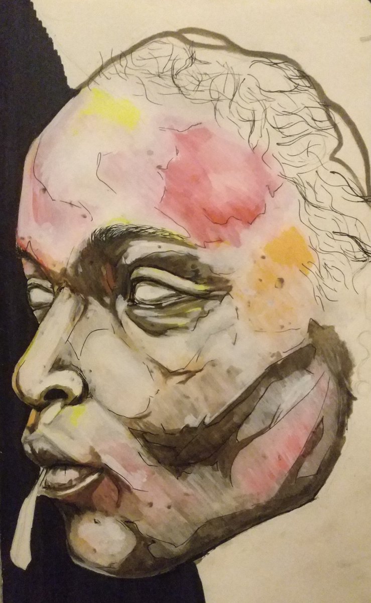 DannyDiDOn's tweet photo. I was and still am super excited about this one. Jus sucks that I couldn't spend more time on it today. #art #drawing #progress #portrait #painting #DanTho https://t.co/UEyRNCXzPP