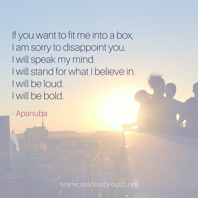 This!

More at <a href="/voicesofyouth/">Voices of Youth</a> - our channel by youth, for youth.