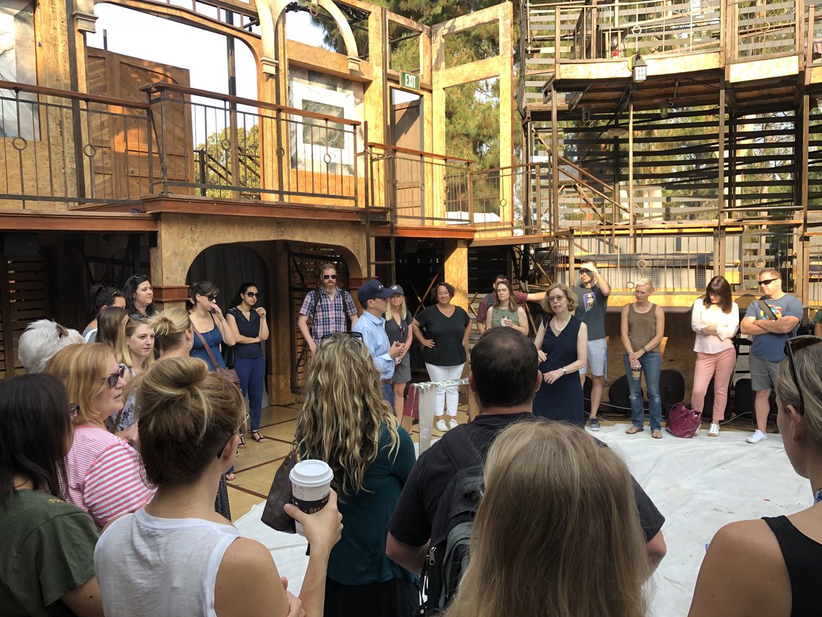 michelleciecek's tweet photo. Amazing opportunity to experience the #newswantheater @UCIrvine with this fantastic group of @TUSDschools HS English teachers! We took a risk to #HackPD to create #moments and remind us why we do what we do. #TUSDThrives #weareTUSD https://t.co/acGlCdtVVX