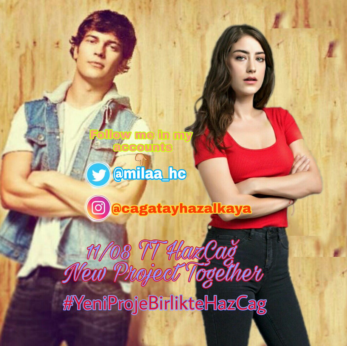 milaa_hc's tweet photo. 📣TT HAZÇAĞ🚩
Mañana nueva campaña pidiendo por ellos en un nuevo proyecto, todos los que quieran sumense 💪
Horario en la imagen, primer tweet por @Albaliz_6 

#NewProjectTogetherHazÇağ #YeniProjeBirlikteHazCag #NuevoProyectoJuntos #HazalKaya #ÇağatayUlusoy https://t.co/aFGoqh3oyS