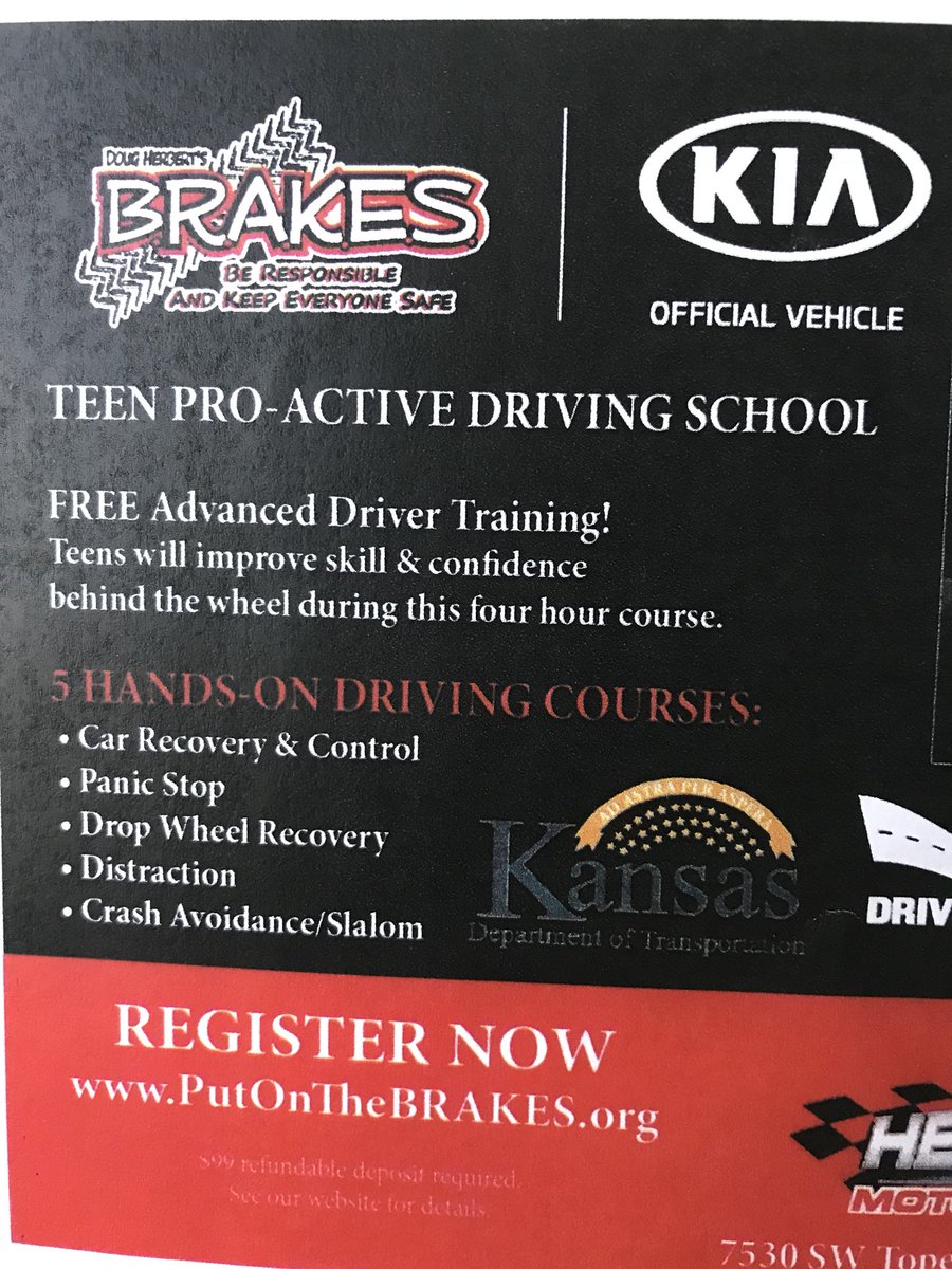 TrooperJodiKHP's tweet photo. #94Country @HyVee #NNO2018  “KickOff” for National Night Out is over and ready for tomorrow’s events.  Had several questions about B.R.A.K.E.S. , the Teen Driving School. Here’s the information on the upcoming opportunity at Heartland Motorsports Park in Topeka. @PutOnTheBRAKES https://t.co/ivKwjNkp62