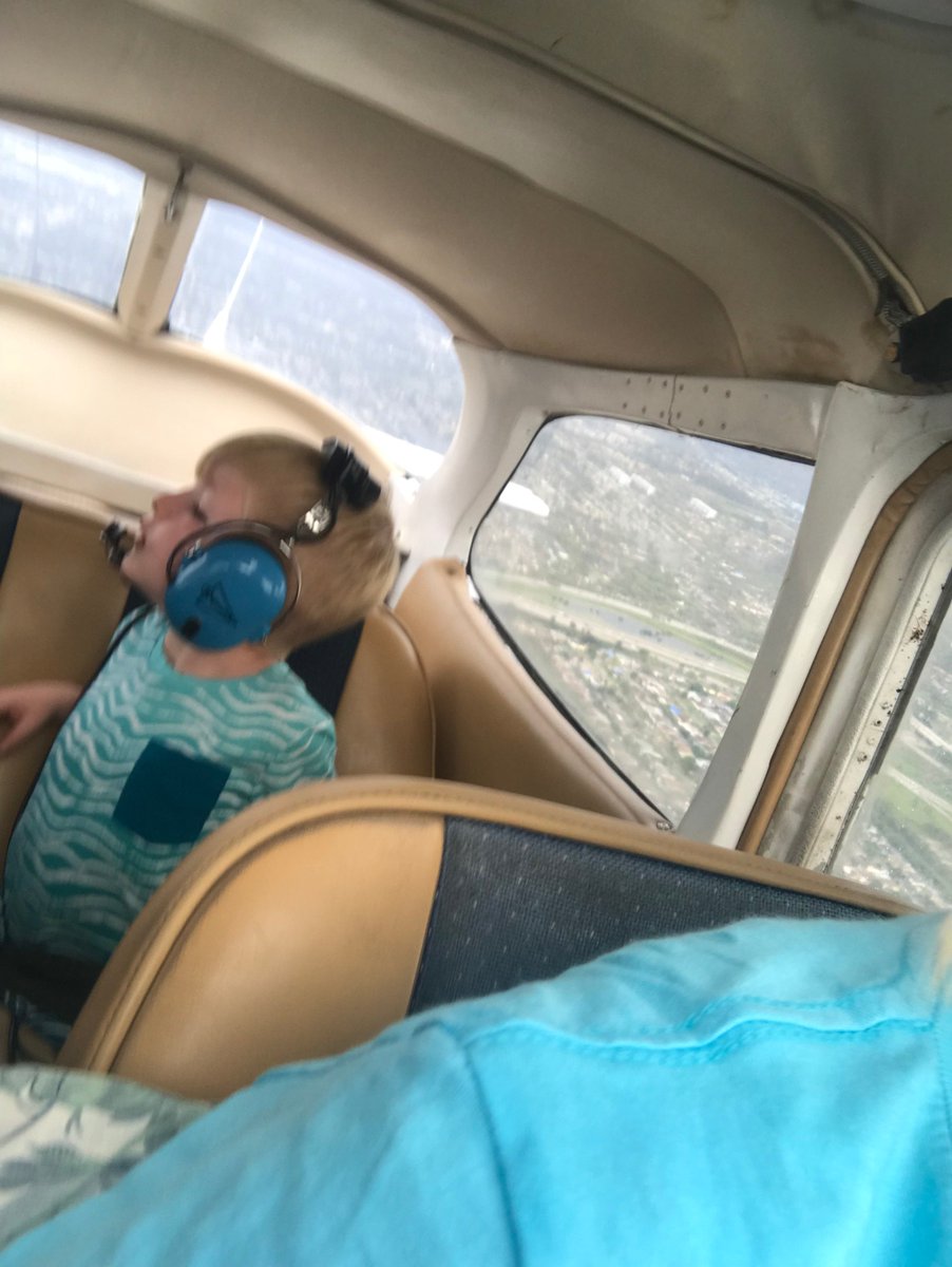 BarbaraGanson's tweet photo. Took my niece's son, Colby, for his first airplane ride.   Great to have my lovely niece Monica come for a visit to Florida. https://t.co/bVqWdeUwqI