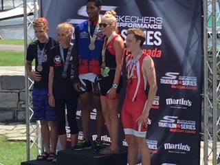 Lucas on the Podium!  Big smiles!  Well done!