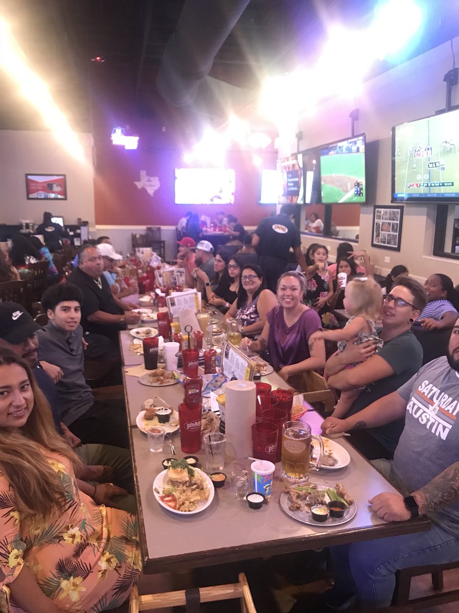 When your family takes up half of @Pluckers! Happy birthday to me and special thanks to Manager Brittany for making my Birthday so special! #pluckers  #TheLinc #Pluckers #BirthdayCrew #Thankyou