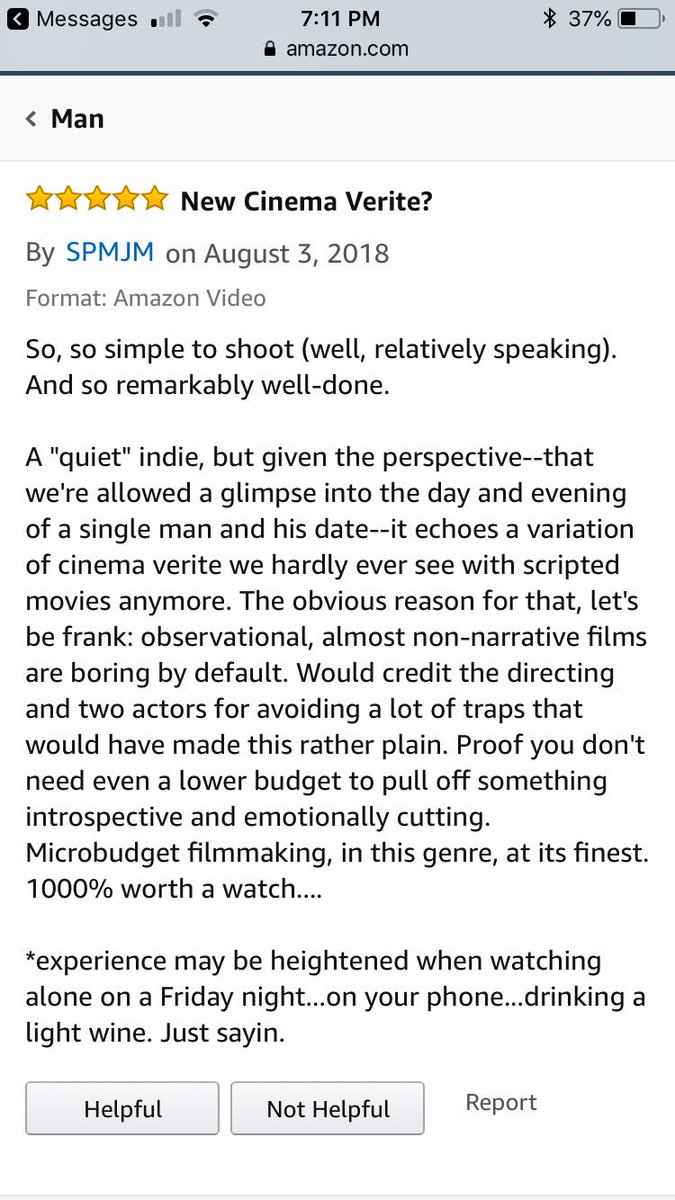 MANfeaturefilm's tweet photo. keep those great reviews coming...it’s a perfect time to watch MAN if you’re looking for something more introspective on your Friday night: https://t.co/Zgw618pMLZ https://t.co/pgEItySWkk