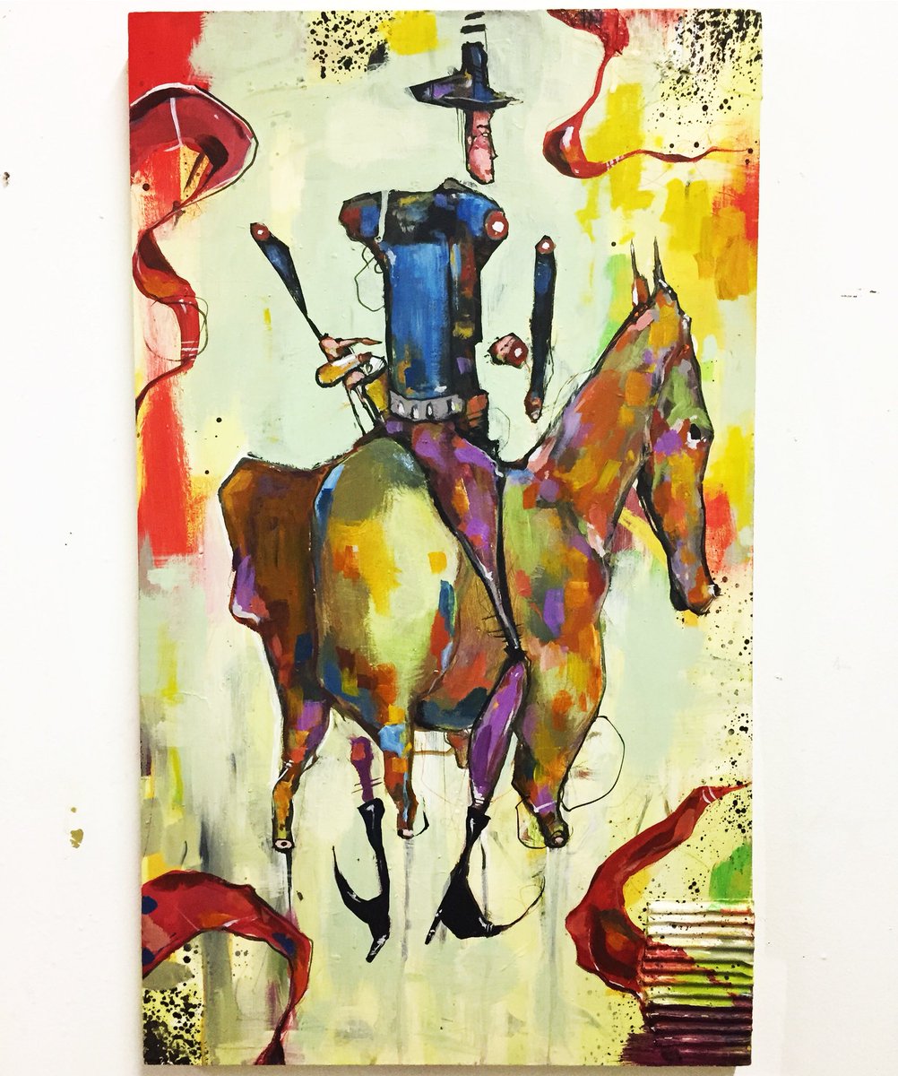 BunnyXlv's tweet photo. “EL TOPO, I”
(17”x 28”, Acrylic, Mixed Media on Wood Panel.)
Now Available in the studio, DM for inquiries.
#eltopo #alejandrojodorowsky #horse #zencowboy #bunnyxlv #bunny45 #chicagocontemporaryart #popsurrealism #expressionistart #gesturalart #freehandart #caballo #detachments https://t.co/jrLlOYpGkD