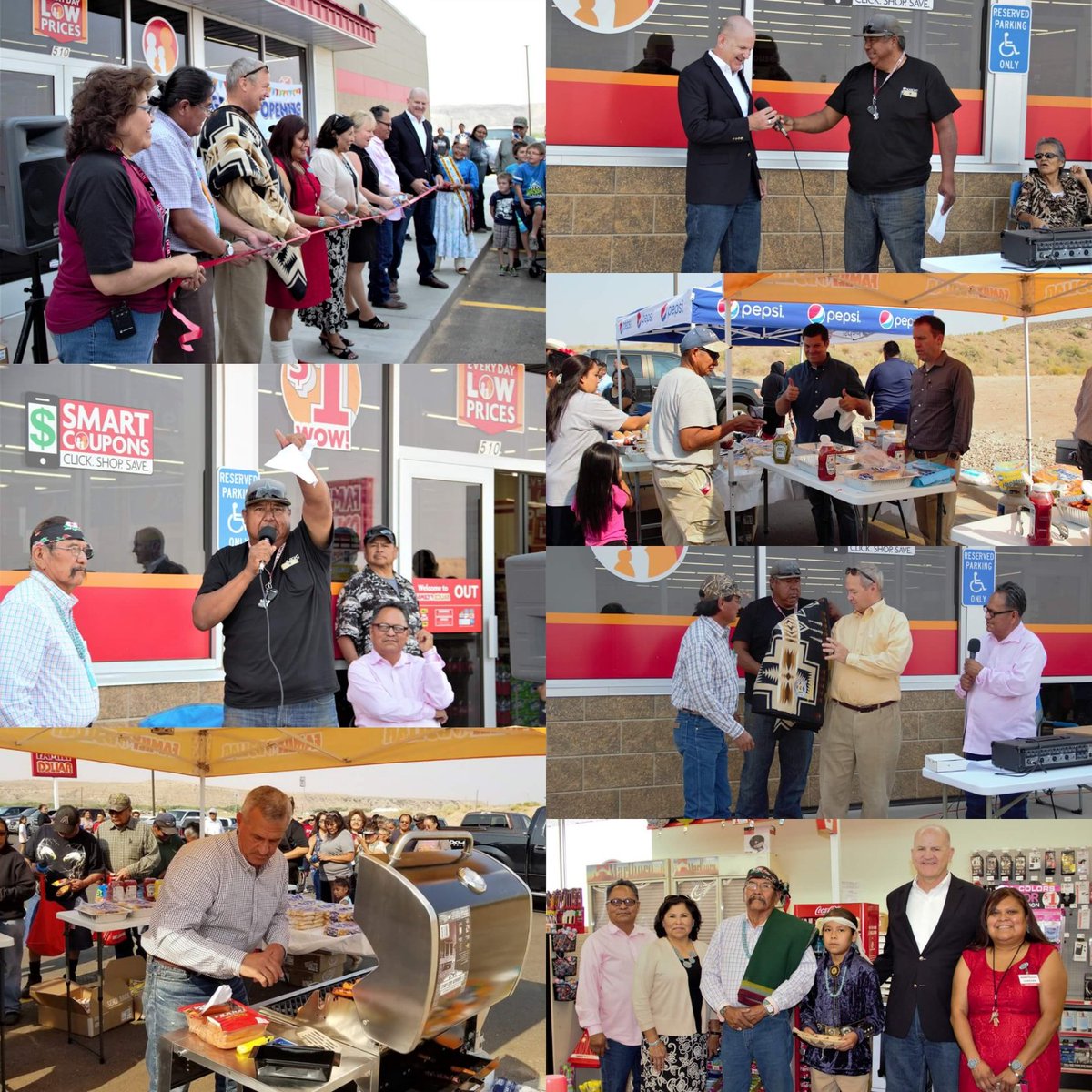 UtahTreasurer's tweet photo. We had a wonderful time today at the Montezuma Creek Family Dollar ribbon cutting. This is a timely development in terms of furthering economic development, enhancing quality of life, and bringing jobs into the community. More pictures: https://t.co/teMoJkeEDV #UNTF #UtahNavajos https://t.co/EpA6Bco2y4