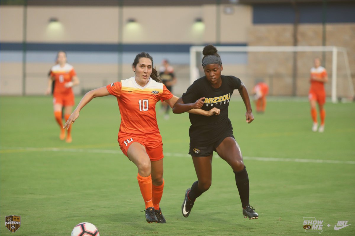 MizzouSoccer's tweet photo. Final in Kansas City: Tigers outlast the Cowgirls 2-1.

Thank you to Oklahoma State Soccer for helping us compete and prepare for the 2018 season! 🐯⚽️ https://t.co/62YfWnWjWj