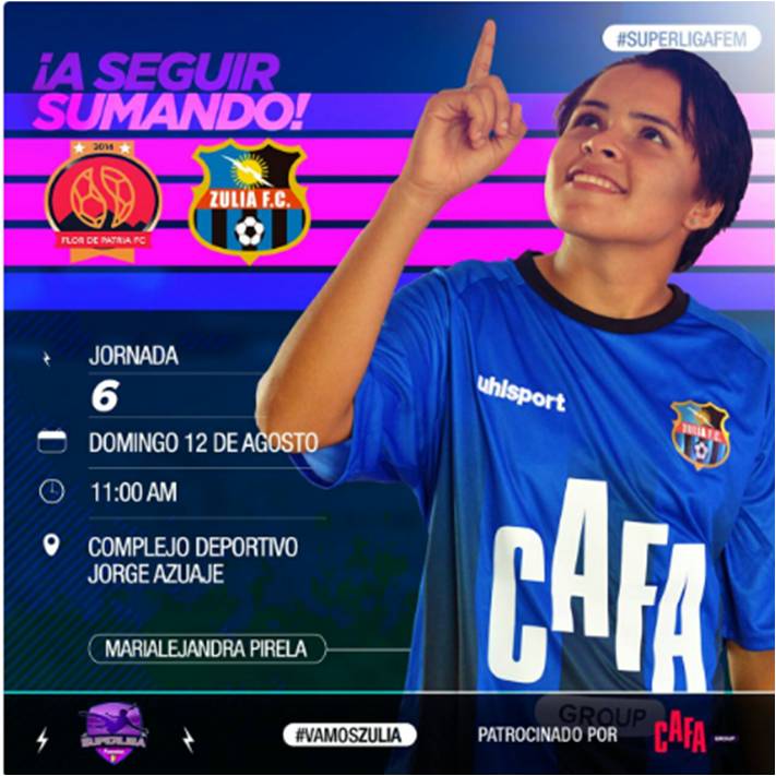 DeportesUBV's tweet photo. Felicitaciones a nuestra Marialejandra Pirela, ahora en su rol de Capitana del Zulia FC en la Superliga de Fútbol Femenino Venezolano. Que continúen los éxitos Marialejandra !!!! #TalentoDeportivoUBVista #UBVZulia 📸: Zulia FC @ubv @CesarTrompiz @prensaccs_ubv https://t.co/hLKWCGrl0r