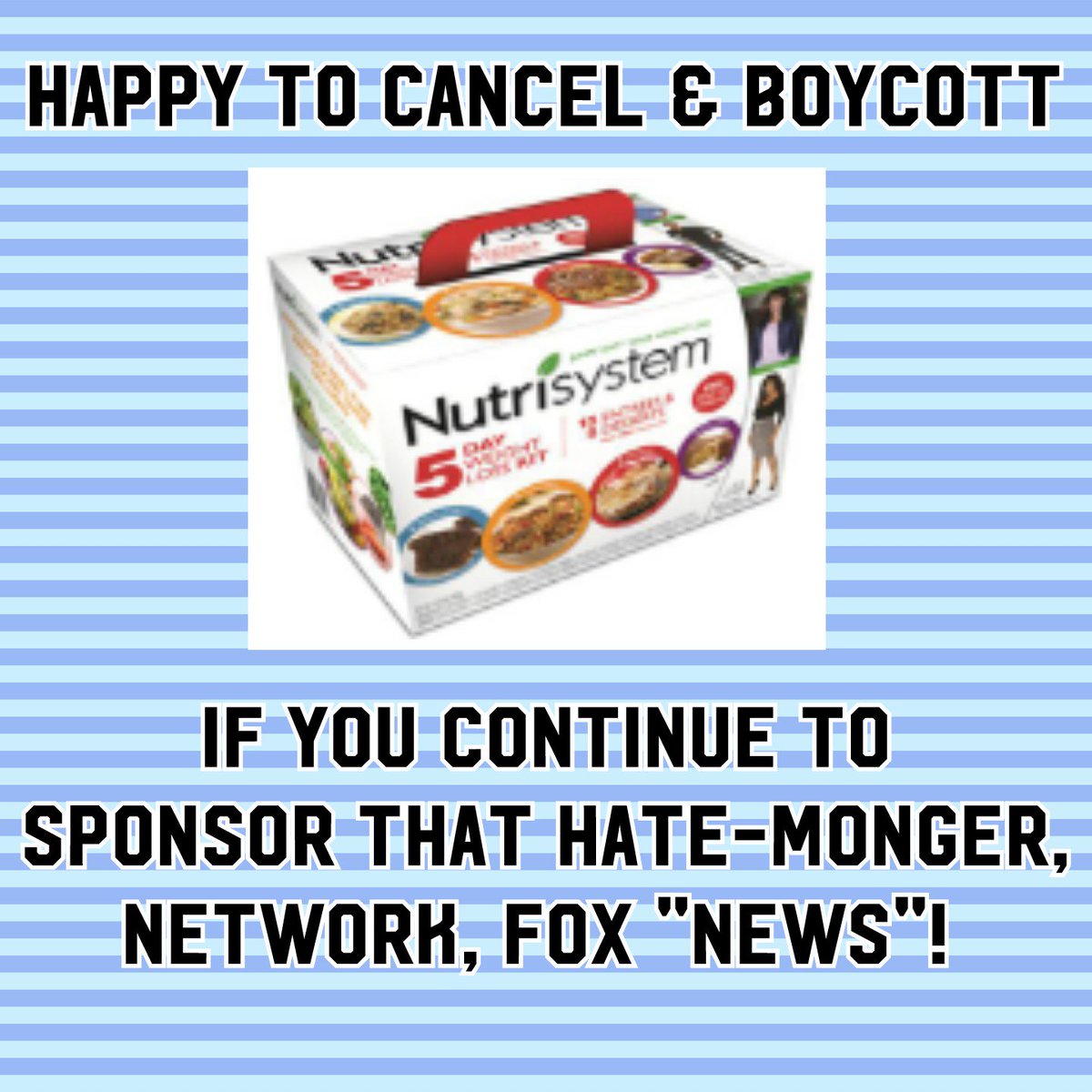 tweetMalena's tweet photo. @krassenstein @mitsucars @flonase @bugasalt @JewelryExchange @SpectrumEntUS @OperationFinale @EmpireToday @AgelessMaleMax @RelaxiumSleep @HealthyHousing @AIDSHealthcare @PacPremier @MercedesBenz @nationalcares @StampsCom #boycottingraham #boycottfox #boycottfoxadvertisers #boycottjennycraig #boycottmcdonalds @JennyCraig @southbeachdiet @sleepnumber #boycottsleepnumber @Nutrisystem #boycottNutrisystem #boycottsouthbeachdiet https://t.co/HxQ1aDhjr9