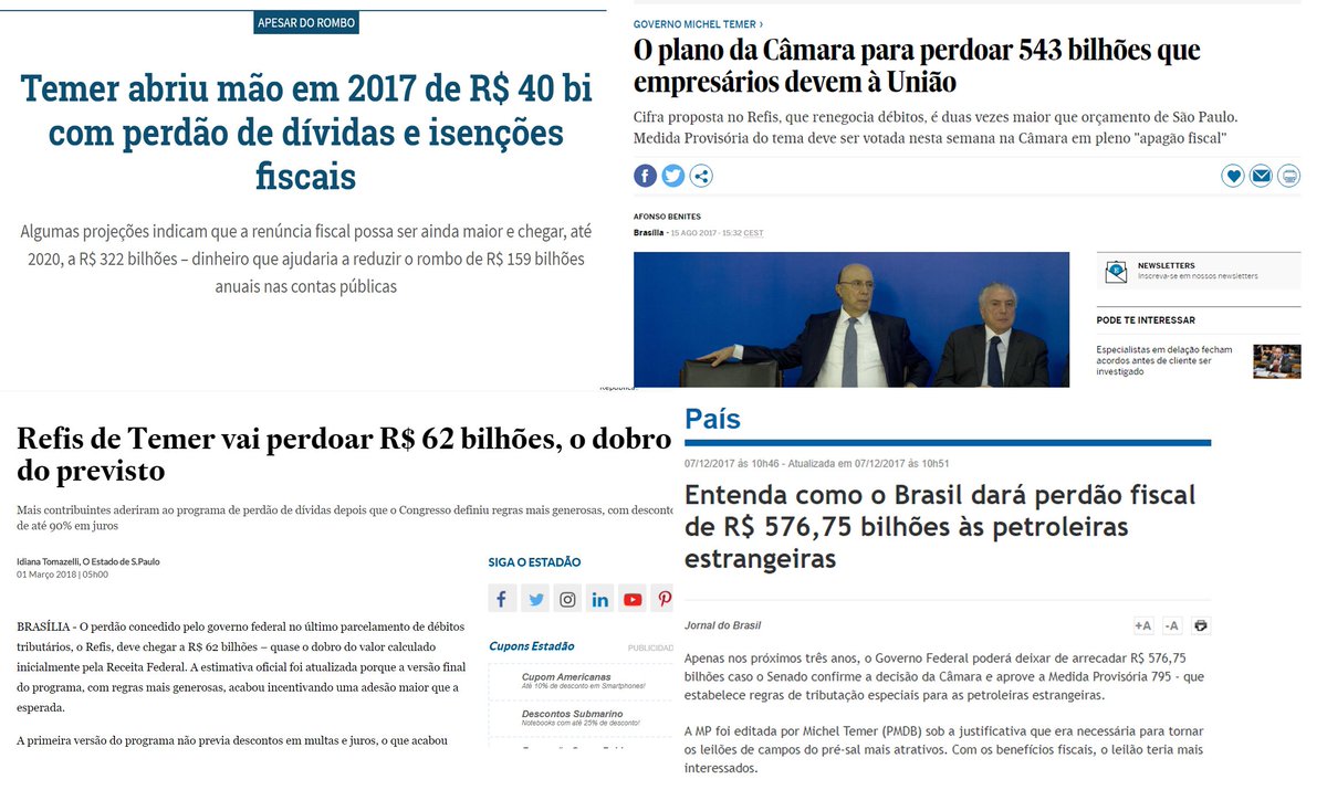 Tem muita gente fazendo piada com a suposta promessa de perdão das dívidas do povo (que não é verdade) e retirada do nome do cadastro do SPC pelo <a href="/cirogomes/">Ciro Gomes</a>, mas onde anda toda essa gente quando o governo perdoa bilhões dos grandes empresários? #DebateBand