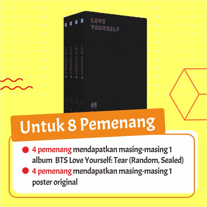 haechanlouve's tweet photo. Sharing Info. BTS GIVEAWAY ALBUM from @PenerbitGenesis
#btsgiveaway #giveawaybts #btsalbum #btsalbumgiveaway #BTS #giveawaybtsalbum #GAbts #BTSGA #GABTS #GAalbumBTS #BTSalbumGA https://t.co/fbCrRYRoFQ