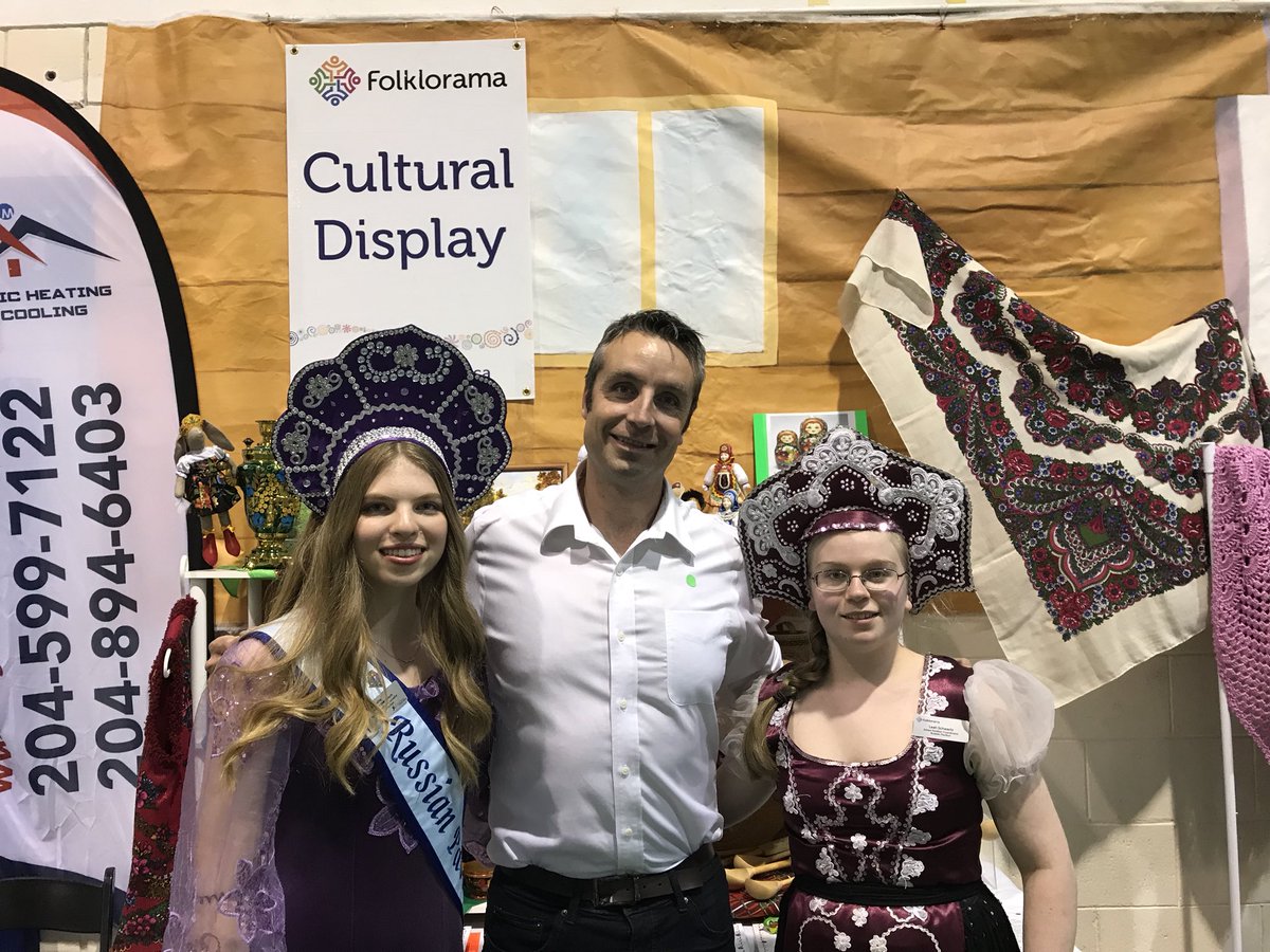 AndrewMGSmith's tweet photo. The @RFolklorama put on a spectacular performance tonight! A mix of traditional #Russian music with rock and pop, well done. @folklorama #folklorama49 #folklorama #russianpavilion @Min_CathyCox https://t.co/7QOmmPpUDj