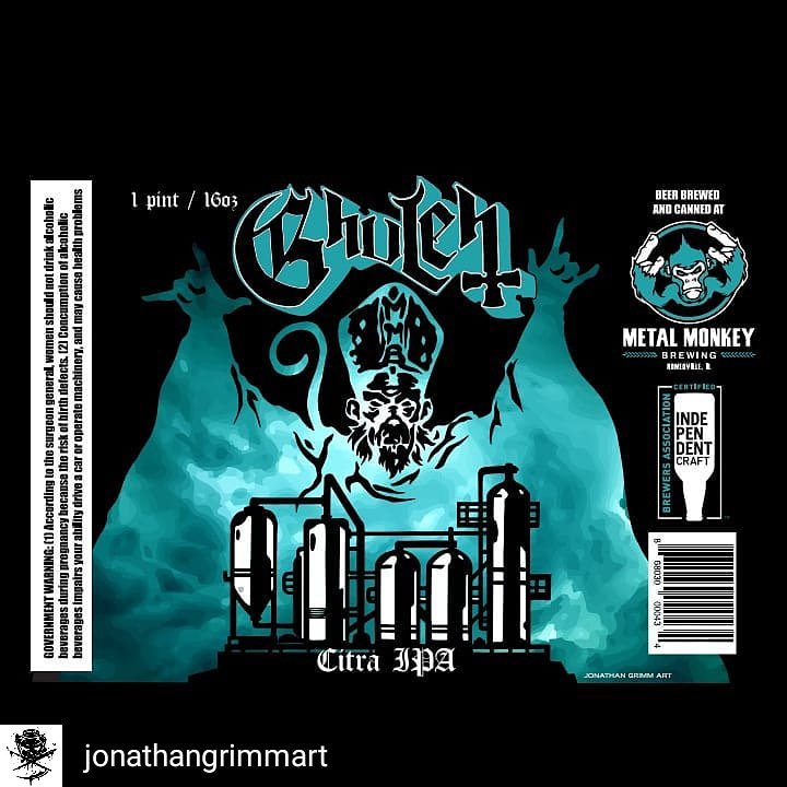 LegionOfGhost's tweet photo. Legion show some love to the artist behind the label on @MetalMonkeyBrew's #Ghuleh, #jonathangrimmart! #ghostbrew #ghuleh #opuseponymous #legionofghost #ghostnola #childrenofghost #unholytrinitypt2

https://t.co/IrUPZm3vHV https://t.co/FnQjzd0bs3