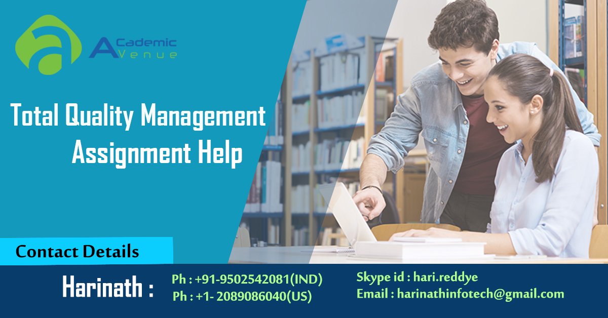 academic_avenue's tweet image. tinyurl.com/y8ks6voe
#AcademicAvenue provides Total Quality Management Assignment Help. Our Assignment help tutors are experts in giving you best assignment solutions.
#TotalQualityManagementAssignmentHelp
#BestOnlineAssignmentWritingServiceForStudents