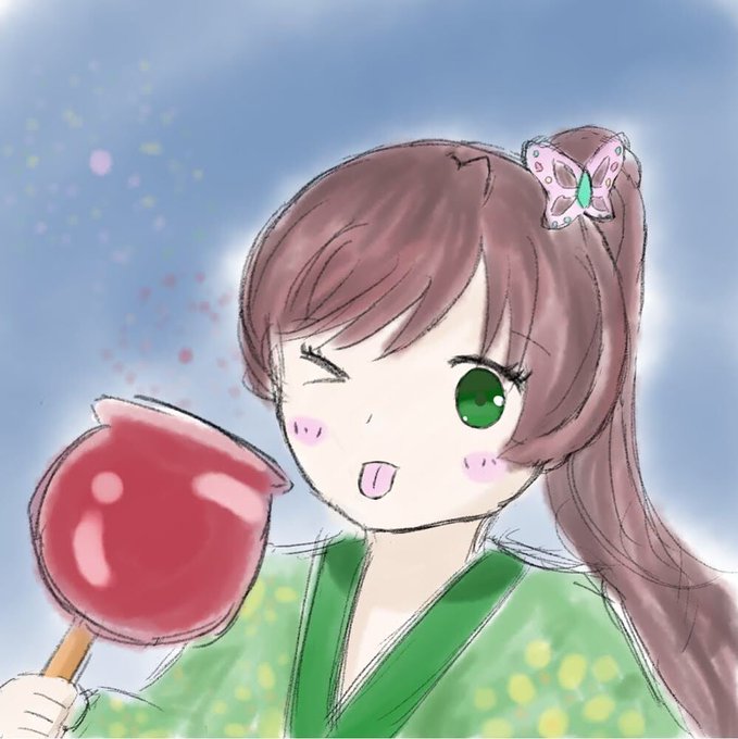 りんご飴のtwitterイラスト検索結果 古い順