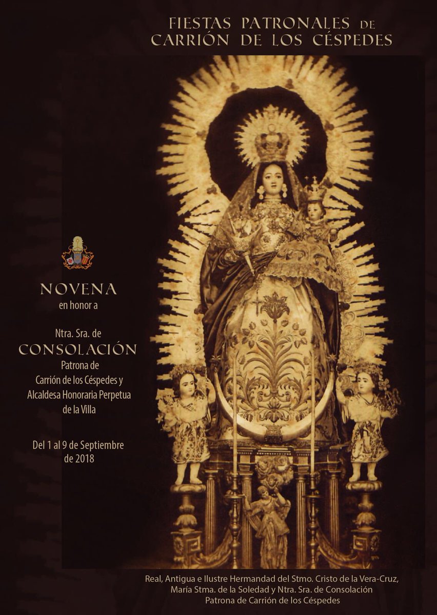HdadConsolacion's tweet photo. En este año en el que celebramos el CCL aniversario fundacional de la Hermandad de Consolación, aunque la presencia de la bendita imagen esté documentada desde 1490, la fotografía elegida para ilustrar el cartel es de las más antiguas que se conservan.
 #NovenadelaPatrona https://t.co/CHAgfb47np