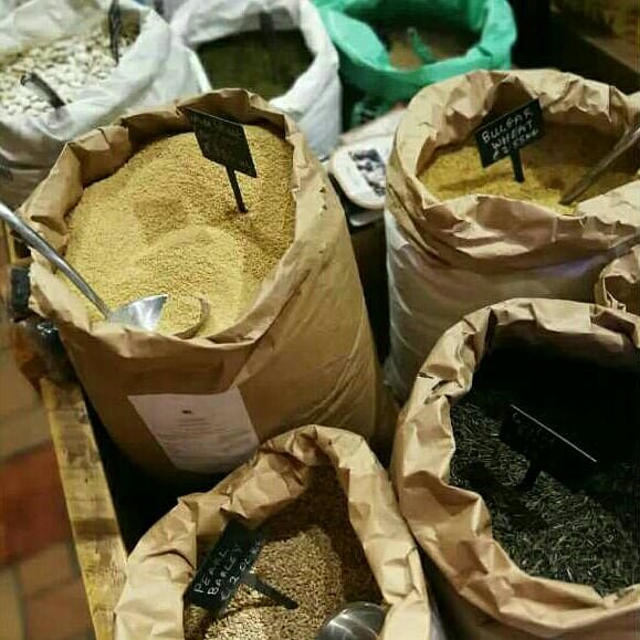 MrBellsCork's tweet photo. We carry loose dry goods in bulk @EnglishMarket – rice, grains, lentils, beans, dried fruits &amp; popcorn!
We are always happy for you to bring your own reusable bag or container!  Weigh your container first, fill with items &amp; weigh again. #zerowaste #saveonplastic
#shopcork https://t.co/i9W6QzHNB8