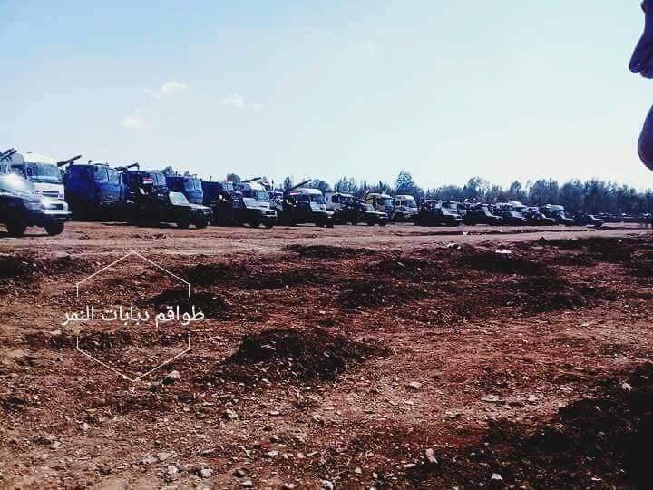 smmsyria's tweet image. Photos via @Syrian_Uruk showing #SAA Tiger special forces send reinforcements to #Idlib province in preparation for a final full-scale operation "#IdlibDawn" to liberate NW #Syria.