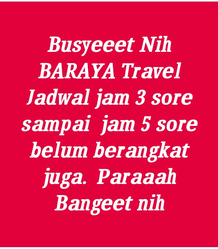 SweetyMaidy's tweet photo. Paraah nih Baraya Delay nya kebangetan sdh 3 jan nunggu blm berangkat juga  #travelparah #barayaparah  @BarayaTravel https://t.co/wBi9jQWPoJ