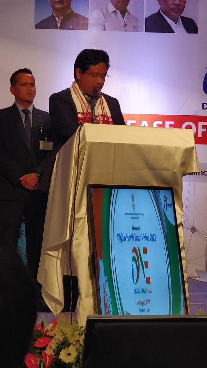 cscsikkim's tweet photo. Hon'ble CM of Meghalaya, Conrad K Sangma made an impassioned speech on the need of improving technology infrastructure in the north east for the overall development of the region. https://t.co/vC7hccNTCL