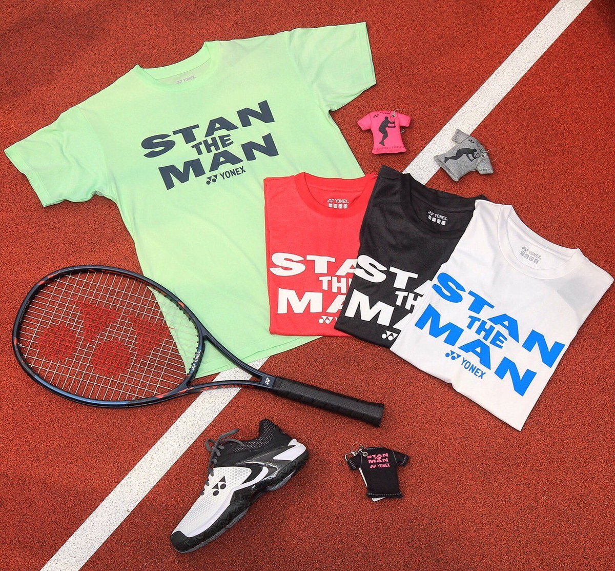 カラバリ豊富なSTAN THE MAN Tシャツ❗ワウリンカもよく練習で着てい