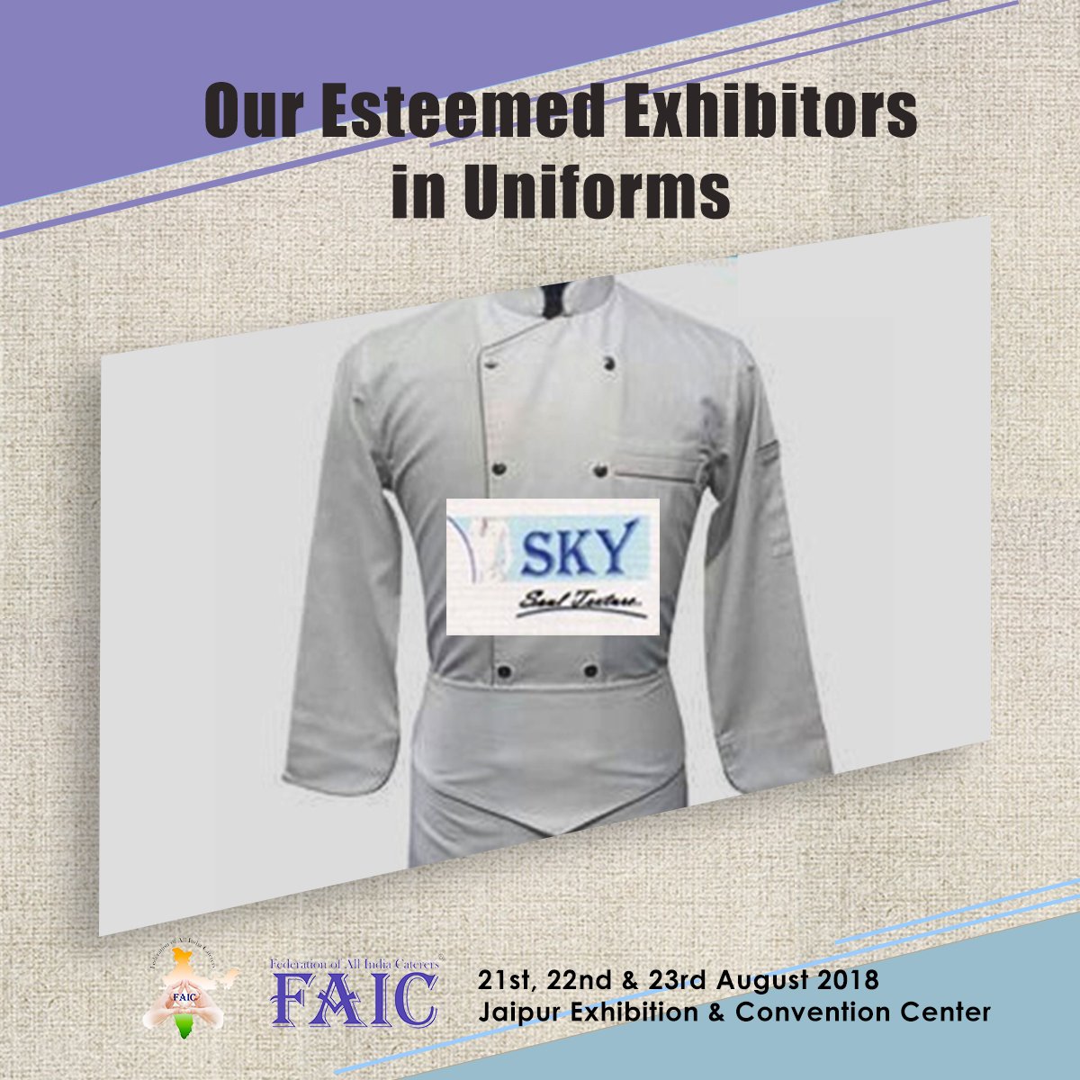 FaicIndia's tweet photo. Our Esteemed Exhibitors in Uniforms https://t.co/A4638ISLjr