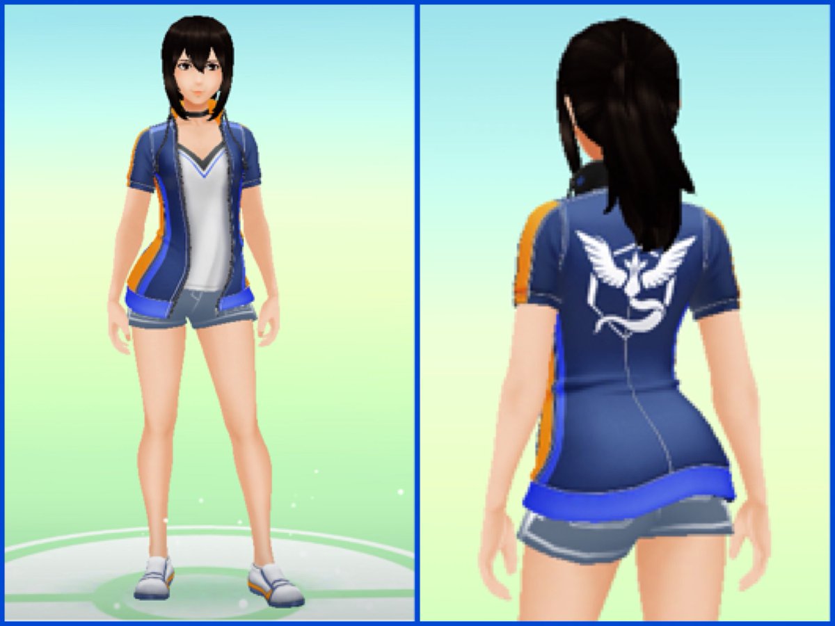 カロン ポケモンgoの自分のアバターの服だよ なんか バトルガールの服みたいー 知らなかった 笑笑