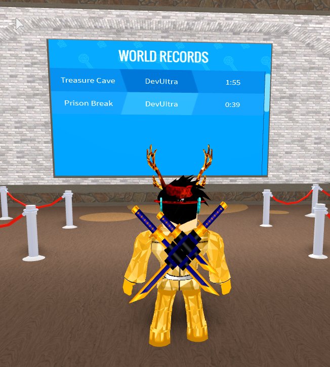 Devultra On Twitter We Ve Fixed And Improved The World Records Board For The Full Release Of Roblox Escaperoom I Can T Wait To See What Times People Can Get Once The Full - roblox escape room prison break new version
