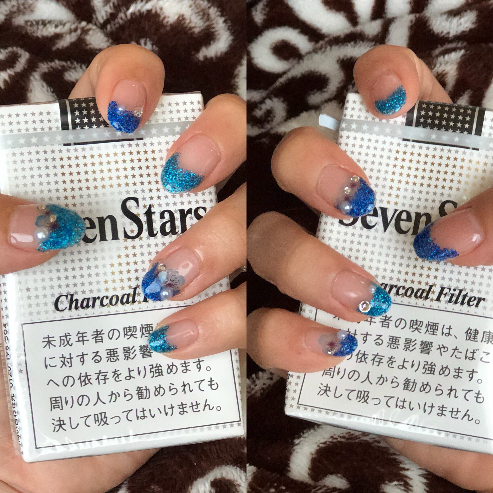 コスメマニア Kaede ここ最近のブルーラメグラや仕事ネイルコレクション これは全てセルフネイル 自爪このとき綺麗に伸びてたなぁ W ただここ2回はめんどくさくなってプロにお願いしてるため ネイルサロン行ってます 笑 ネイルデザイン