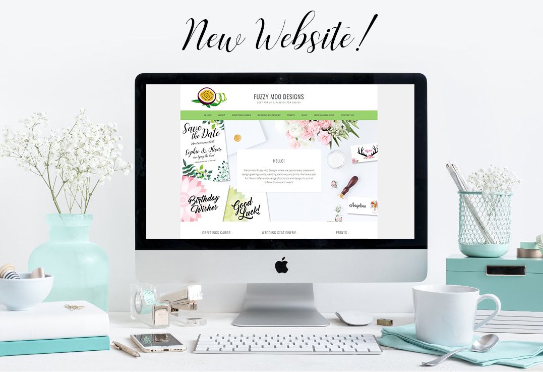 FuzzyMooDesigns's tweet photo. To celebrate being open for a year we decided to give our website a make over! Head over to https://t.co/WQ7Kk1Lubg to take a look at the new site! 🎉 #new #uk #newwebsite #makeover #launch #design #fuzzymoodesigns #web #webdesign #wordpress #etsy #greetingscards #prints #wedding https://t.co/zrzEXJbZo3