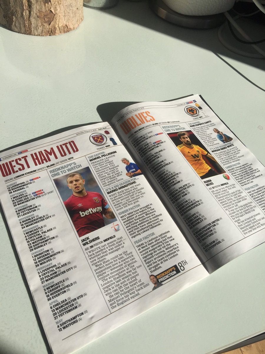 LeeClayton_'s tweet photo. Morning. Premier League fixtures booklet free with the Daily Mail today in association with @SkySports ... https://t.co/0LFtdUCvgX