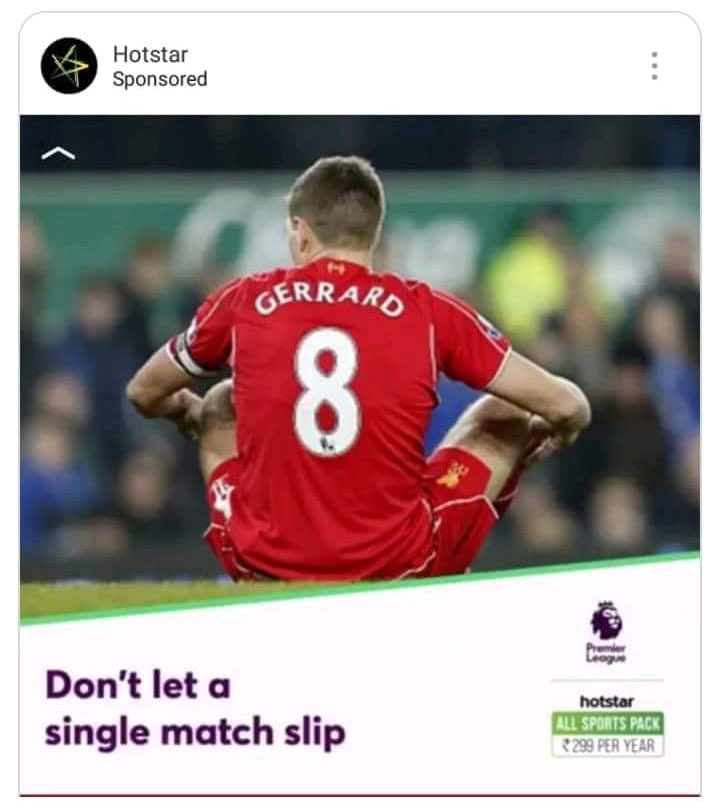 conradbeckham's tweet photo. Hello @hotstartweets Unsubscrbing from your service because of this lame Marketing campaign. Hope you lose every #LFC customer from all over the World. #BoycottHotstar @LFC https://t.co/wFUKMgopbh