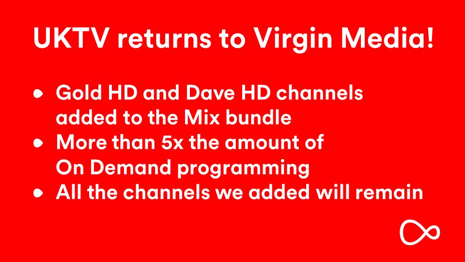 Virgin Media on Twitter: "We’ve got some great news for you. All @UKTV
