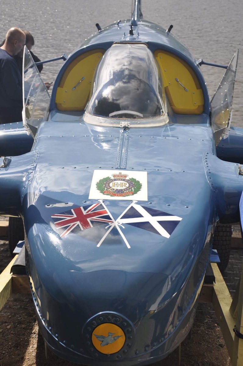 Bluebird sporting her new cap badge to acknowledge Royal Engineer support to her trials. <a href="/CorpsColRE/">Corps Col RE</a> @Commander8X <a href="/12_FS_Engr/">12 (FS) Engr Gp</a> <a href="/71_Engr_Regt/">71 Engineer Regiment</a> <a href="/Fighting51st/">The Fighting 51st</a> <a href="/UrchTyrone/">Tyrone Urch</a> <a href="/YoEgovuk/">Engineering News</a> <a href="/GSUOTCOfficial/">GSUOTC Official</a> <a href="/Proud_Sappers/">Corps of Royal Engineers</a> <a href="/paisleyis/">Paisley is</a> <a href="/argyllandbute/">Argyll and Bute Council</a> <a href="/projectbluebird/">projectbluebird</a> @lochfad